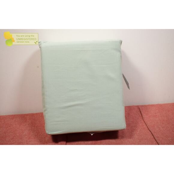Pillowfort Twin Solid Cotton Kids' Sheet Set Mint* - Picture 3 of 5
